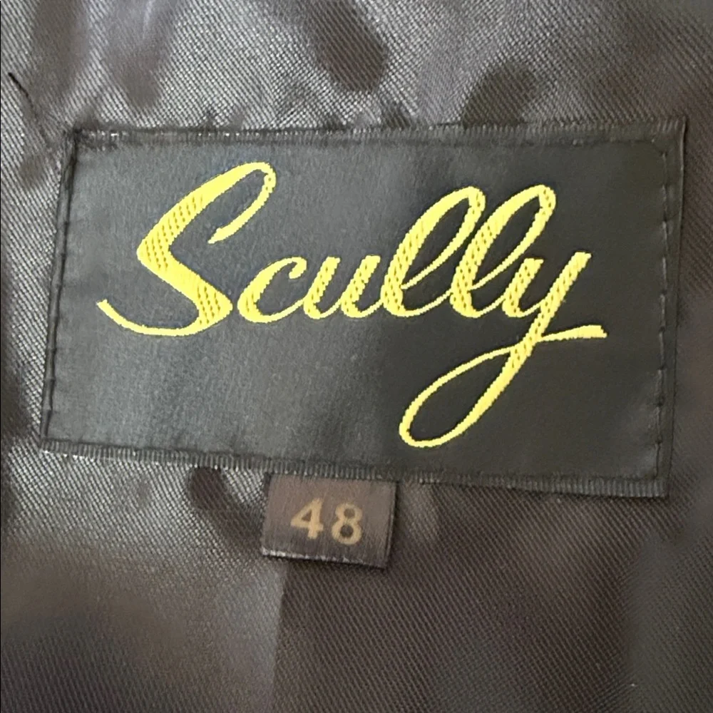 Scully Mens Genuine Lambskin Leather Vest Black Western Biker Cowboy Ranch 48 - Picture 9 of 11